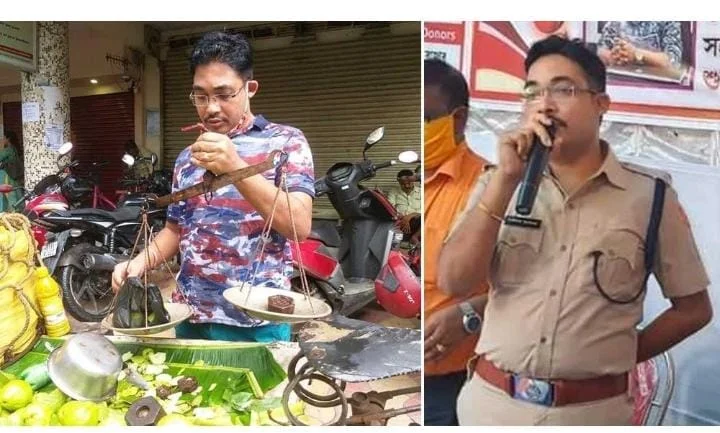 ২০ মিনিটের জন্য পেয়ারা বিক্রি করে ভাইরাল হলেন মুর্শিদাবাদের এএসপি