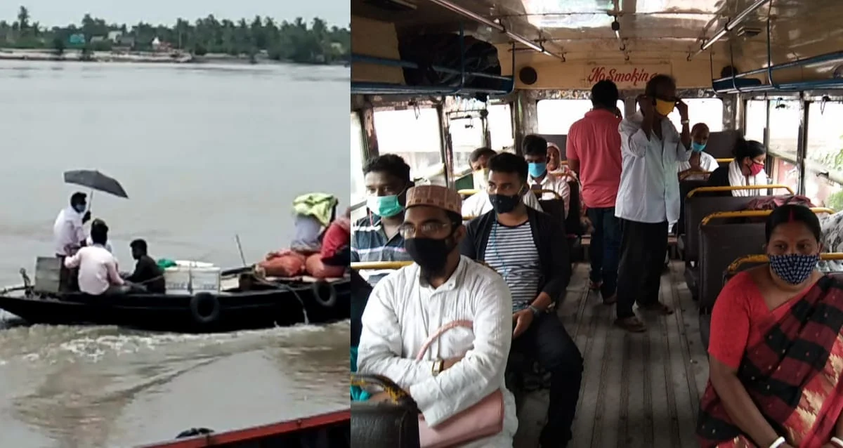 অচলাবস্থা কাটিয়ে সচল গণপরিবহণ , যাত্রী পারাপারে চলল ফেরি, বিপাকে বেসরকারি বাস পরিষেবা