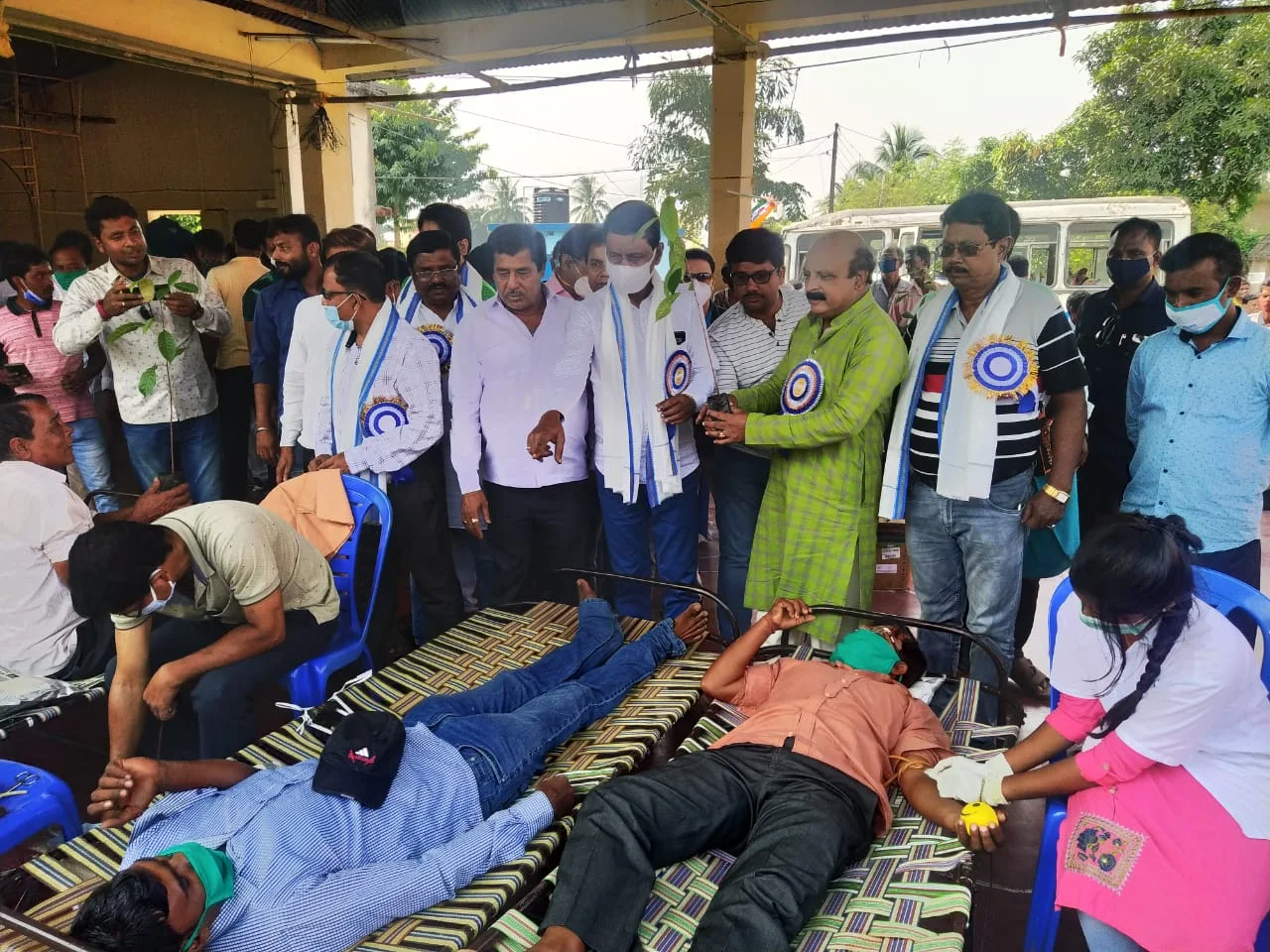 ইন্দিরা গান্ধির মৃত্যুবার্ষিকী উপলক্ষে রক্তদান শিবিরে সম্প্রীতি ও সংহতি রক্ষার ডাক