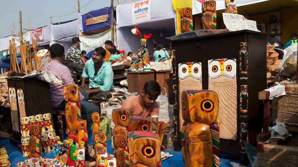 ডাকবাংলো মাঠে ‘বিকল্প পৌষমেলা’র প্রস্তুতি সম্পন্ন