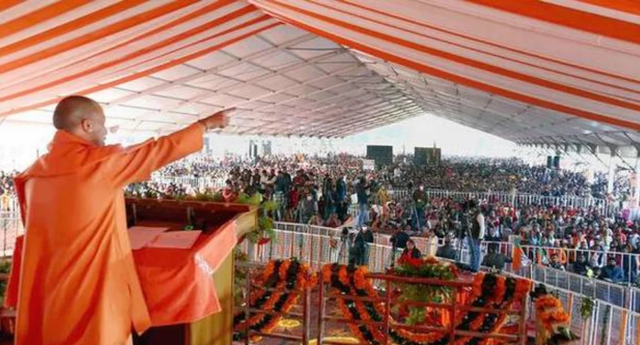 হরিদ্বার ধর্ম সংসদের নিন্দা করতে নারাজ যোগীর ডেপুটি, বিবিসির সাক্ষাৎকার থেকে ওয়াক আউট