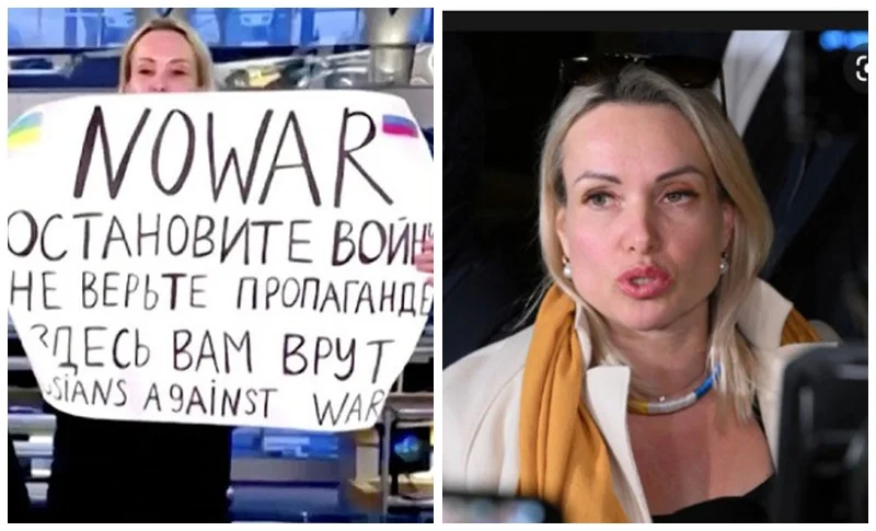 চাকরি ছেড়ে দিয়ে ফ্রান্সের আশ্রয়ে ফেরালেন ক্যামেরার সামনে ‘যুদ্ধ নয়,’ শান্তির বার্তা দেওয়া রুশ সাংবাদিক