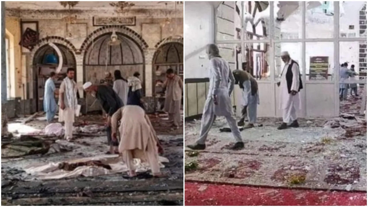 কাবুলের মসজিদে ভয়াবহ , বিস্ফোরণে নিহত অন্তত ৬৬