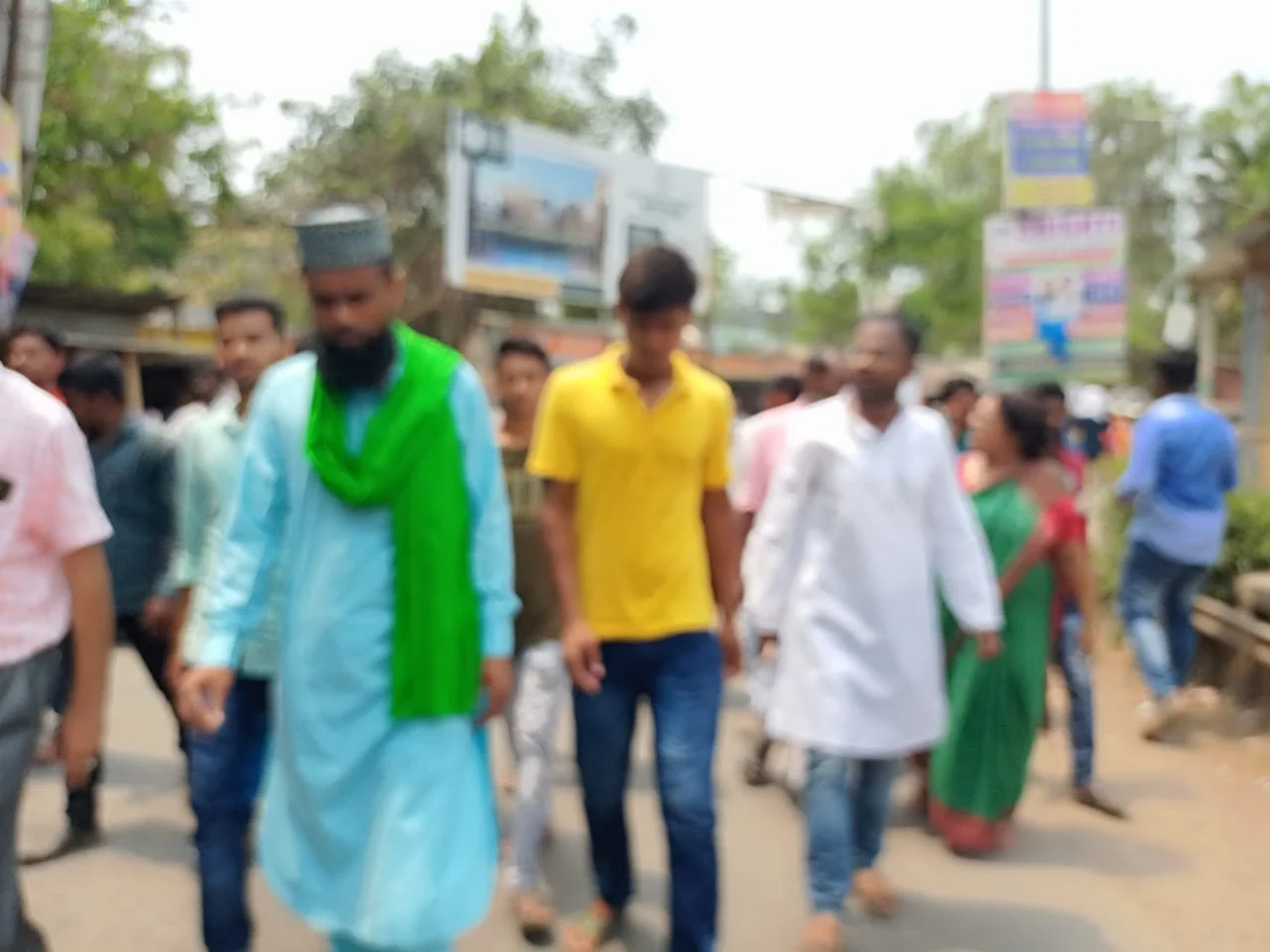 শান্তির বার্তা নিয়ে বগটুই গ্রামে  বাংলা সংস্কৃতি মঞ্চের মহামিছিল