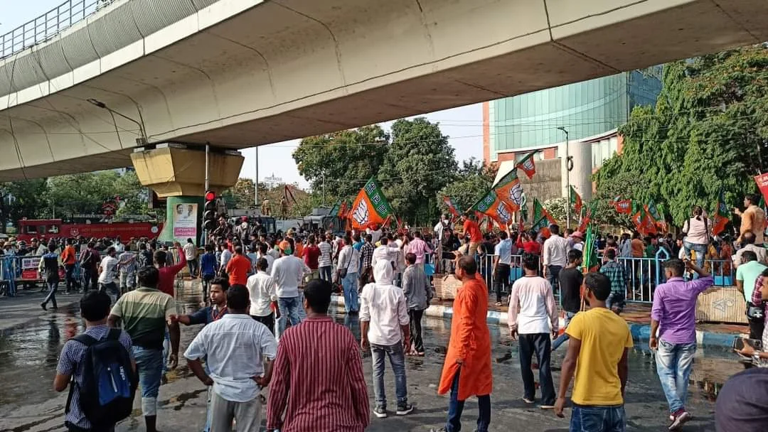 গরমের তীব্র দাবদাহে গেরুয়া বাহিনীর বিকাশ ভবন অভিযান ঘিরে তপ্ত সল্টলেক