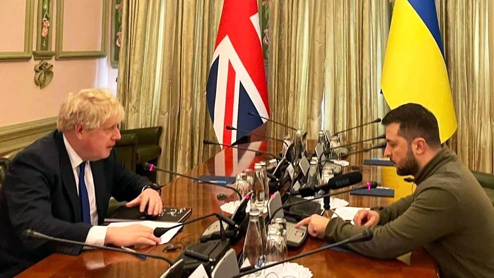 ইউক্রেনে বরিস জনসন, জেলেনস্কির সঙ্গে বৈঠক