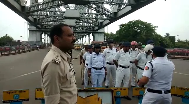 চলছে বাম দলগুলির ডাকা ভারত বনধ, কড়া নিরাপত্তা হাওড়া জুড়ে