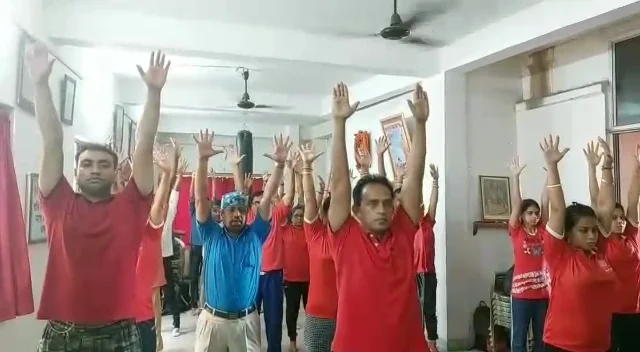 ভারত সেবাশ্রম সঙ্ঘেও যোগ দিবস পালন