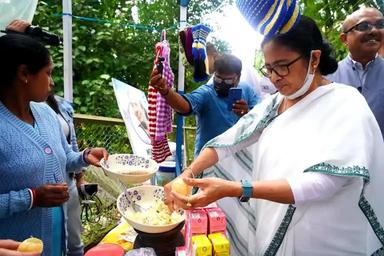 এবার নিজের হাতে ফুচকা বানালেন মুখ্যমন্ত্রী, বাতলে দিলেন টক- ঝাল পুরের রেসিপি