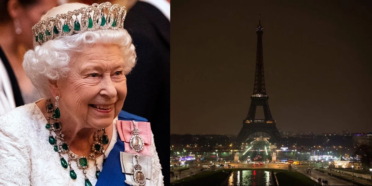 রানি দ্বিতীয় এলিজাবেথের মৃত্যুতে শ্রদ্ধা জানিয়ে আইফেল টাওয়ারের আলো নিভিয়ে রাখা হল
