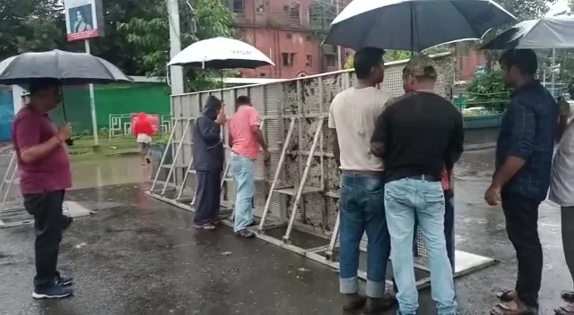 আজ বিজেপির নবান্ন অভিযান, গার্ডরেল দিয়ে ঘেরা হল কোনা এক্সপ্রেস ওয়ে, এলো জলকামান