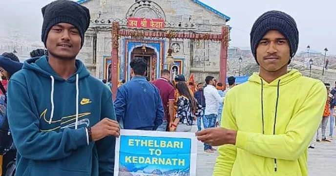 ভাঙাচোরা সাইকেল আর মনোবল কে সম্বল করেই কেদার পাড়ি আলিপুরদুয়ারের দুই যুবকের