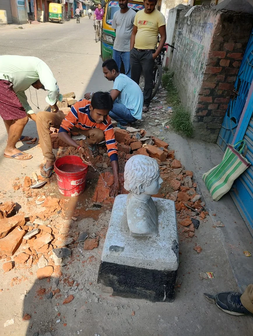 শহিদ ক্ষুদিরাম বসুর মূর্তি ভাঙার কাজে যুক্ত অপরাধীদের গ্রেফতারের দাবিতে ডেপুটেশন এপিডিআর এর
