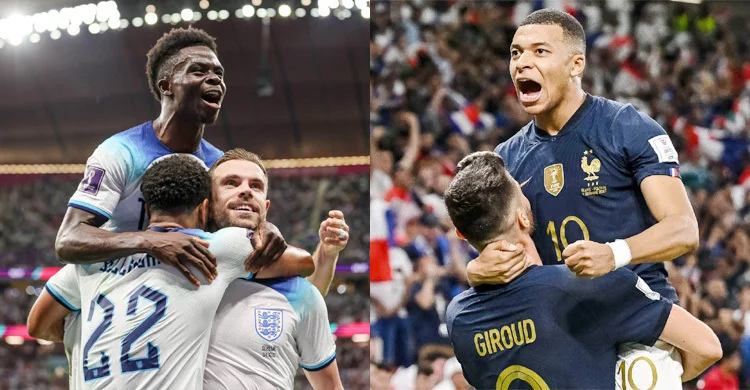 ৮২  স্পেন বিশ্বকাপের পর ফের কাতারে কোয়ার্টার ফাইনালে মুখোমুখি ইংল্যান্ড -ফ্রান্স