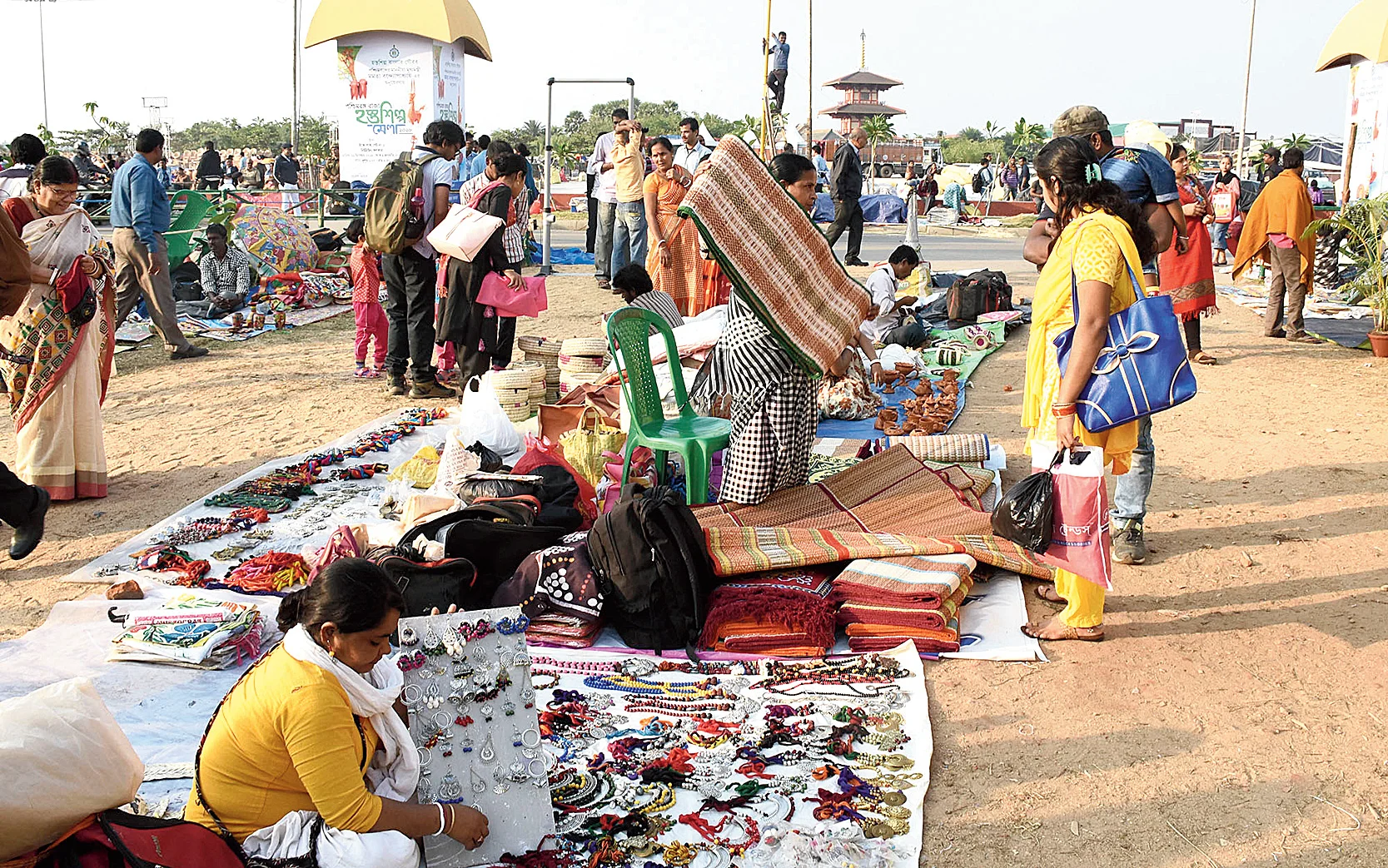 শীতের মরশুমে জমে উঠেছে নিউটাউনের হস্তশিল্প মেলা, অংশগ্রহণ করেছেন প্রায় ৫ হাজার শিল্পী-বিক্রেতা
