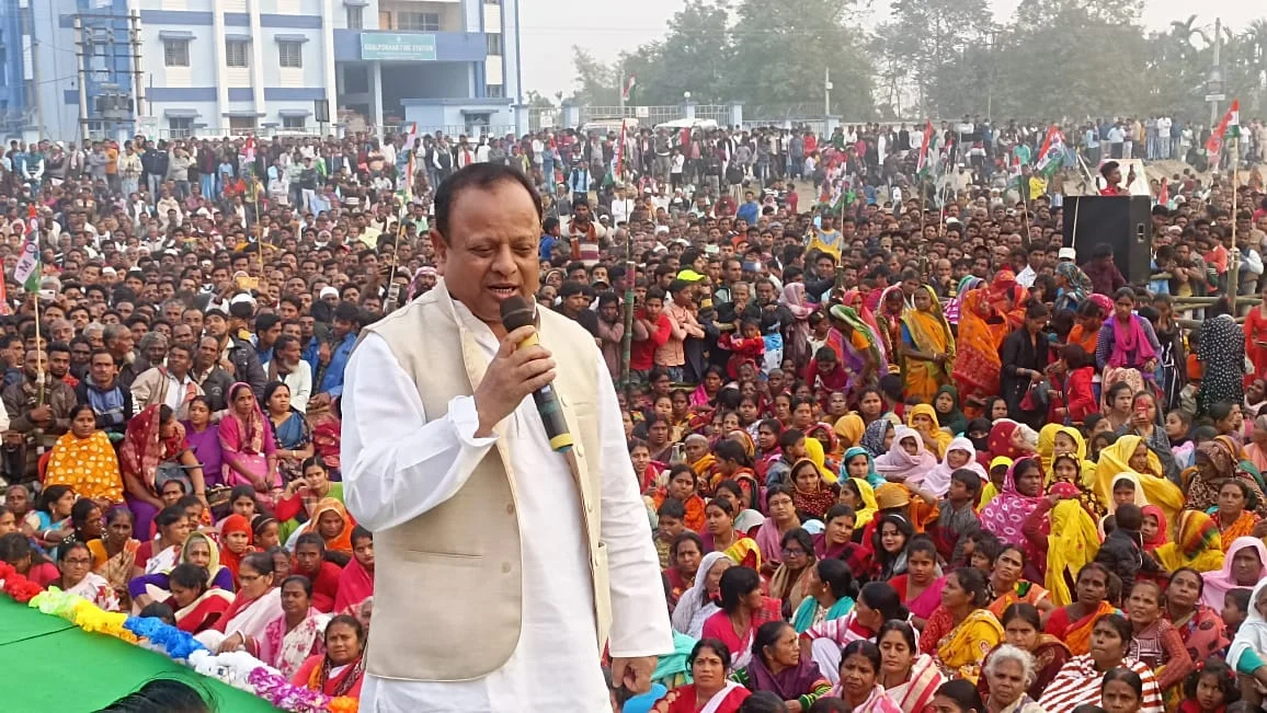 পাখির চোখ উত্তর দিনাজপুর, ত্রিস্তর পঞ্চায়েত নির্বাচনকে ঘিরে বিশাল জনসভা