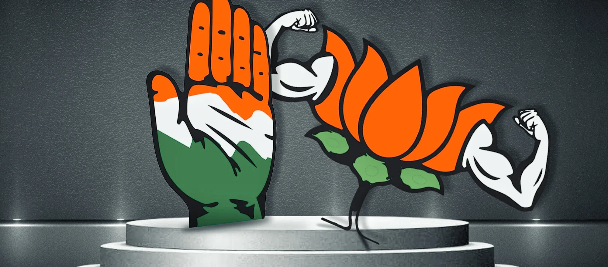 গুজরাতে ফের গেরুয়া ঝড়ের ইঙ্গিত, হিমাচলে হাত আর পদ্মে তুল্যমূল্য লড়াই