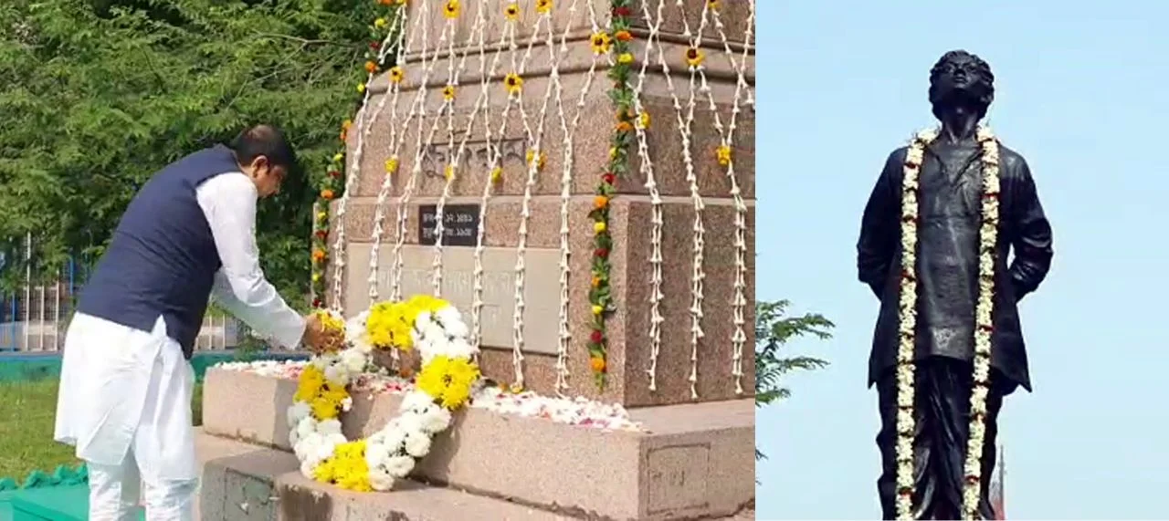  ক্ষুদিরামের জন্মদিবসে মালা দিয়ে শ্রদ্ধা জ্ঞাপন সুজিত বসুর
