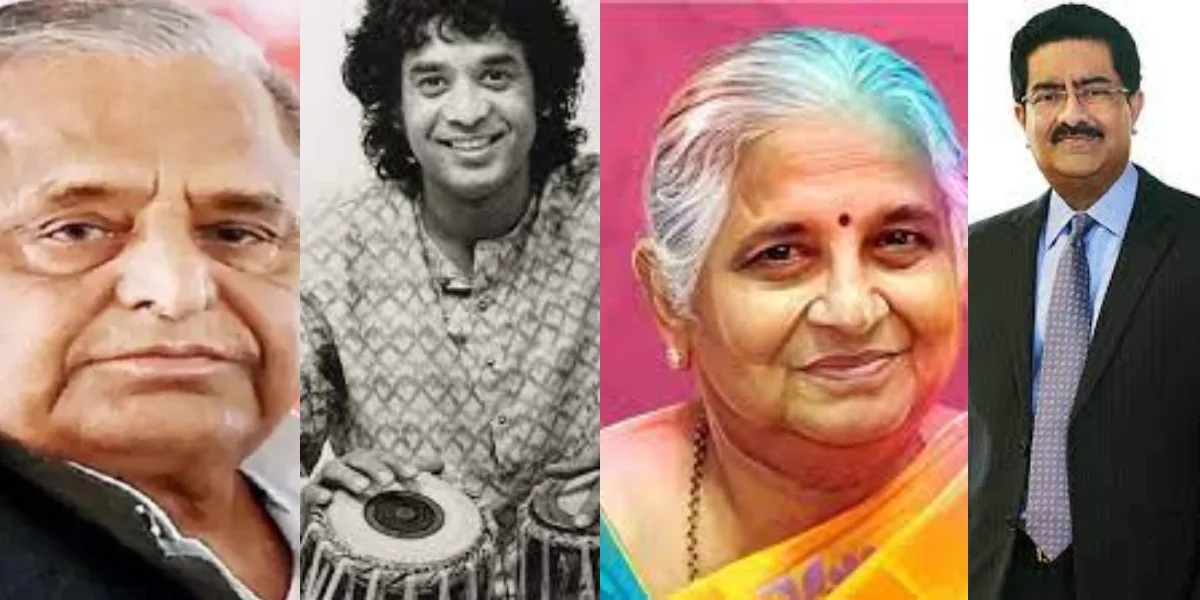 পদ্ম সম্মান পাচ্ছেন মুলায়ম সিং যাদব, জাকির হুসেন, কেএম বিড়লা, সুধা মূর্তি, মরণোত্তর পদ্মশ্রী পাবেন রাকেশ ঝুনঝুনওয়ালা