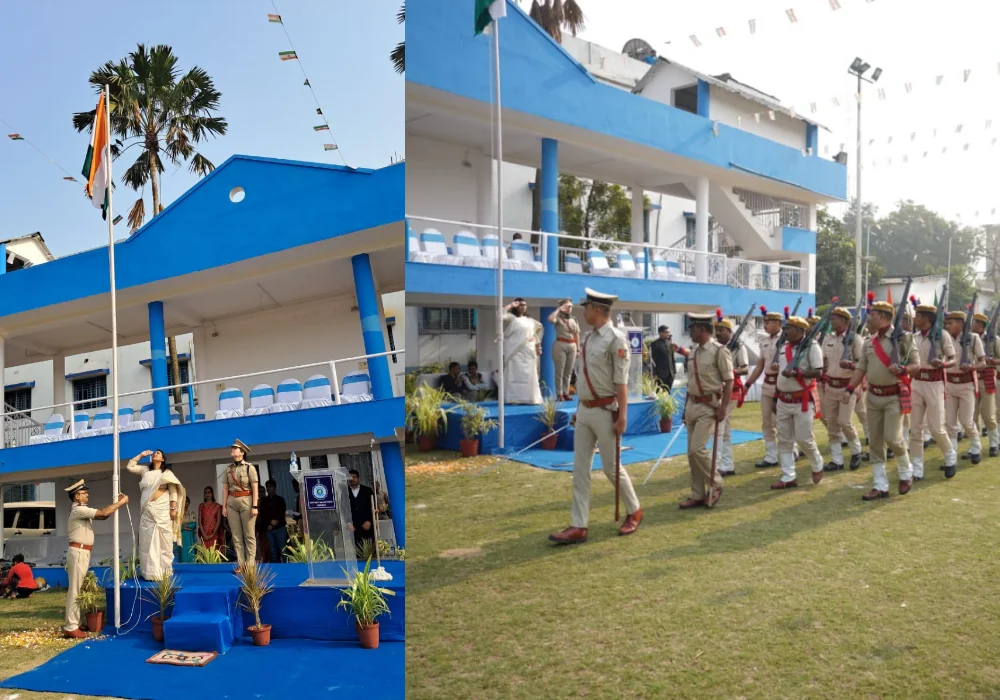 হাওড়ার শিবপুর পুলিশ লাইনে পালিত প্রজাতন্ত্র দিবস
