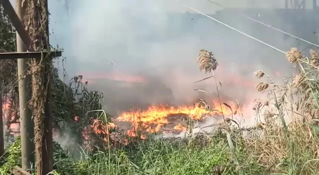 লিলুয়ায়, কোনা সাব স্টেশনের কাছে বিধ্বংসী আগুন, ঘটনাস্থলে দমকলের চারটি ইঞ্জিন