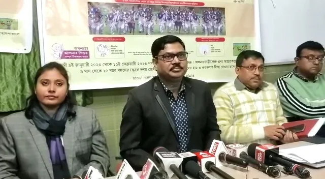 হাওড়া জেলাতেও হাম ও  রুবেলা ভাইরাসের টিকাকরণ   শুরু হতে চলেছে, জানালেন মুখ্য স্বাস্থ্য আধিকারিক