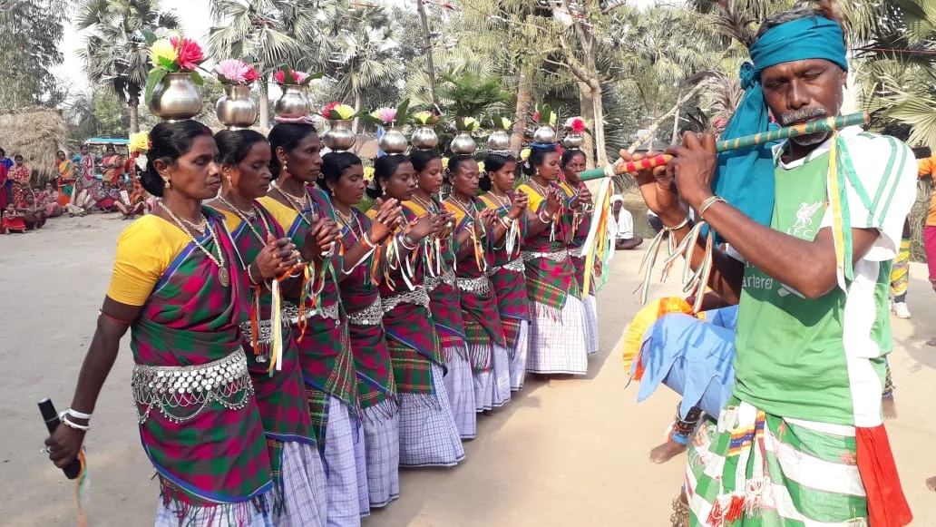 আদিবাসীদের মাঘ পরব মঙ্গলকোটে