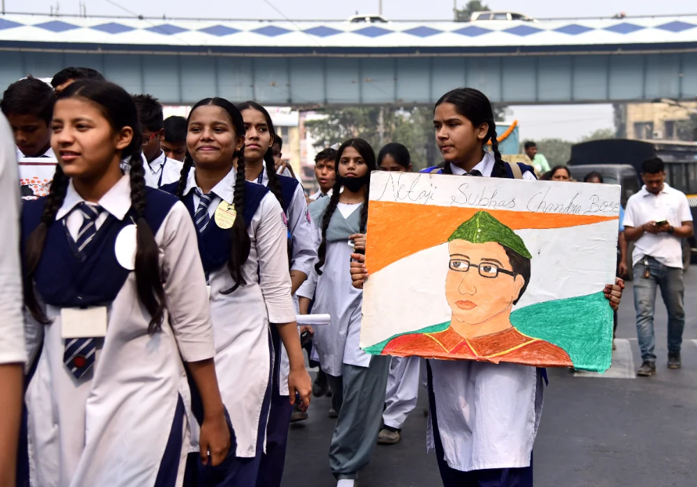 পার্ক সার্কাস কমিউন্যাল হারমোনি অ্যান্ড ওয়েলফেয়ার কমিটির উদ্যোগে নেতাজি  সুভাষ চন্দ্র বসুর ১২৬ তম জন্মবার্ষিকী পালন