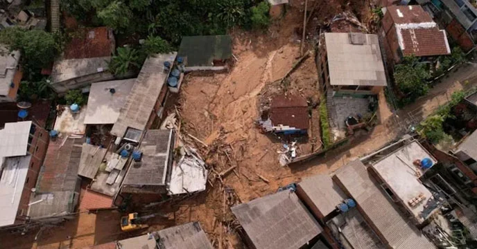 ব্রাজিলে ভূমিধস ও বন্যায় মৃতের সংখ্যা বেড়ে ৪৬