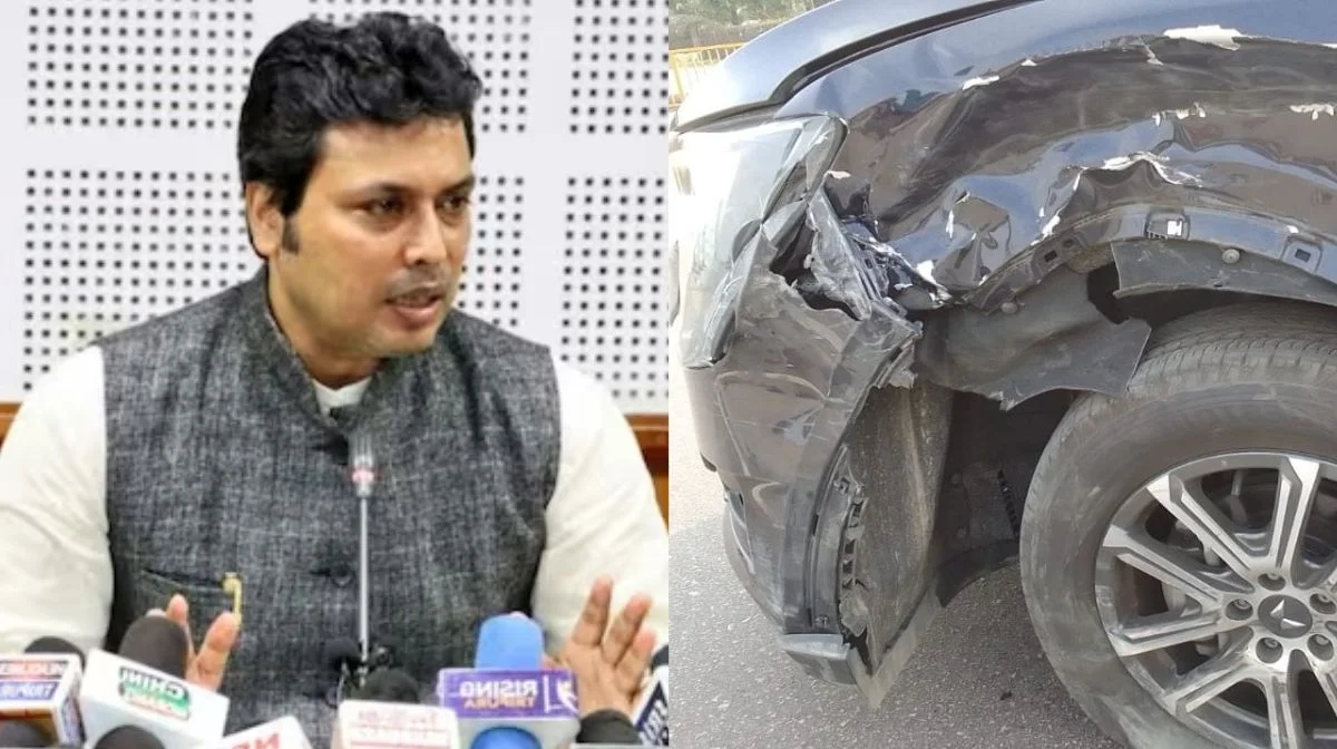হরিয়ানায় দুর্ঘটনার কবলে বিপ্লব দেবের গাড়ি, অল্পের জন্যে প্রাণে বাঁচলেন ত্রিপুরার প্রাক্তন মুখ্যমন্ত্রী
