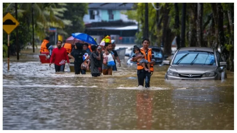 মালয়েশিয়া বন্যায় মৃতের সংখ্যা বেড়ে ৫, বাস্তুচ্যুত ৪৩ হাজার