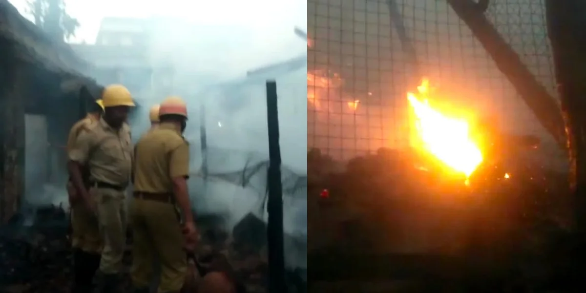 লিলুয়ার ভট্টনগর বাজারে বিধ্বংসী আগুনে ভস্মীভূত বেশ কয়েকটি দোকান, প্রচুর ক্ষয়ক্ষতির আশঙ্কা