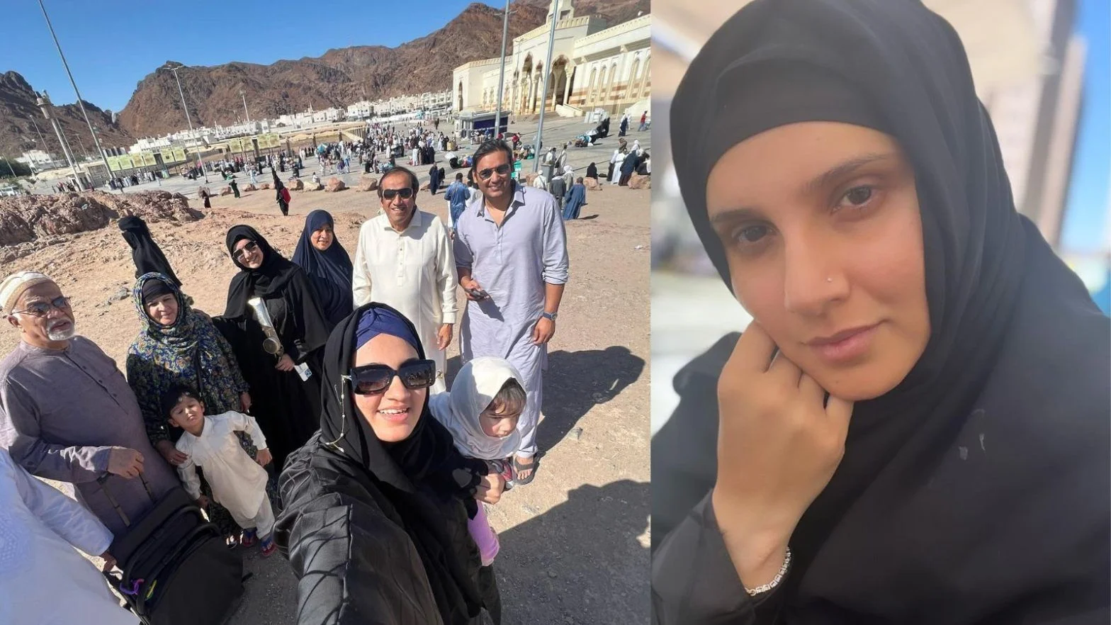 পরিবারের সঙ্গে সউদিতে উমরাহ আদায় সানিয়া মির্জার