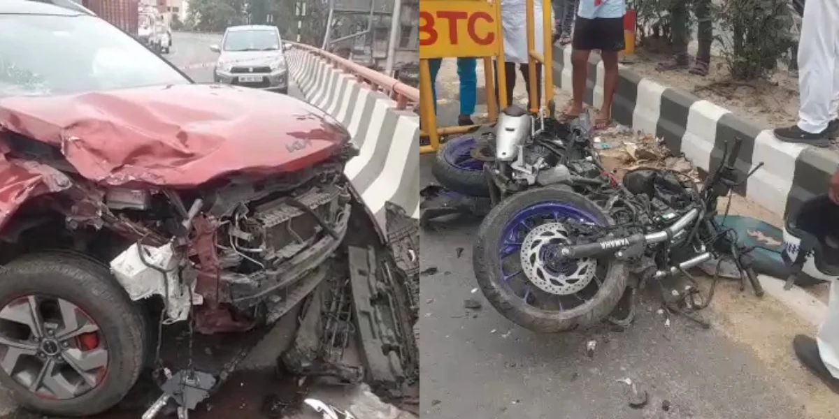 বালির নিবেদিতা সেতুতে বাইক ও চার চাকা গাড়ির মুখোমুখি সংঘর্ষ,  গুরুতর জখম ২ বাইক আরোহী