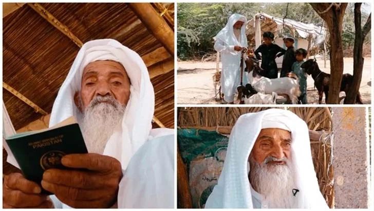 ছাগল চরানোর অর্থে , উমরাহ পালন বৃদ্ধের   