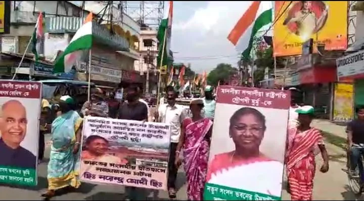 নয়া সংসদ ভবনের উদ্বোধনী অনুষ্ঠানে রাষ্ট্রপতিকে আমন্ত্রণ না করায় বিক্ষোভ কংগ্রেসের