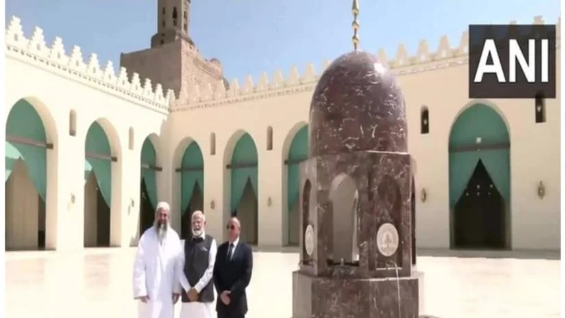 মার্কিন সফর শেষে এবার মিশরে মোদি! ঘুরে দেখলেন ঐতিহাসিক মসজিদ