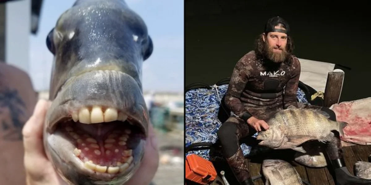 অবিকল মানুষের মতো দাঁত! বিশ্ব রেকর্ড গড়ল দৈত্যকার মাছ