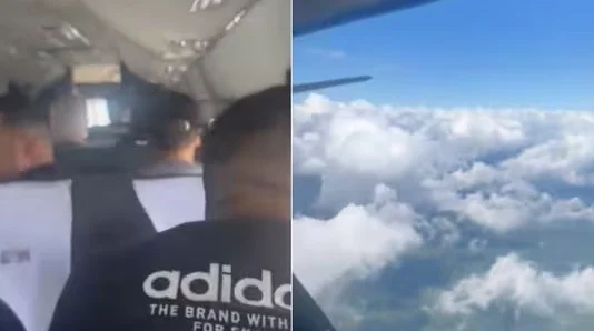 মাঝআকাশে বিপত্তি! আচমকাই খুলে গেল বিমানের দরজা, তার পর দেখুন কি হল