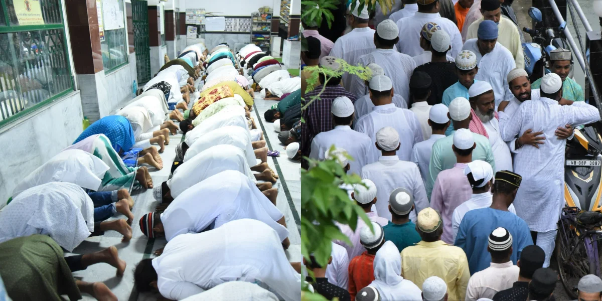 ঈদ-উল আযহা-র নামায আদায় হাতিয়ারার জামে মসজিদে