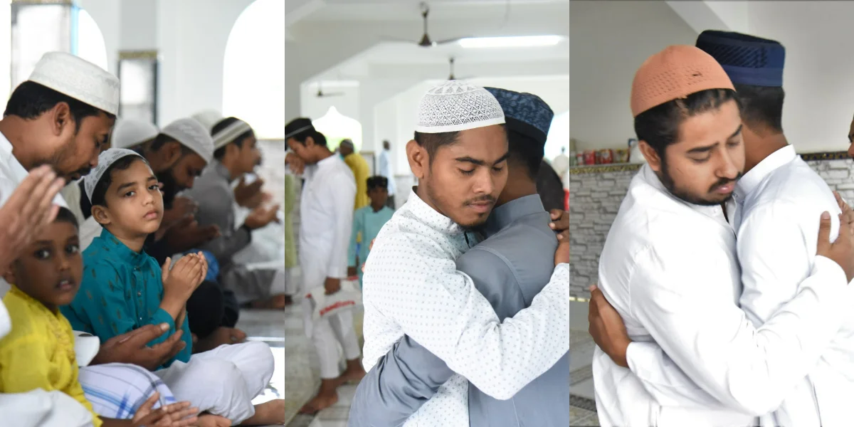 ঈদ-উল আযহা-র নামায আদায় হাতিয়ারার জামে মসজিদে