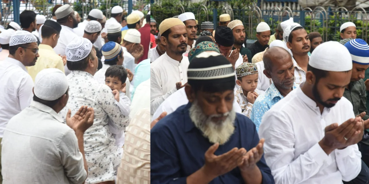 পবিত্র ঈদুল আজহা উপলক্ষ্যে নামায আদায় পার্ক সার্কাস ময়দানে, রয়েছেন পুবের কলম পত্রিকার সম্পাদক সহ বিশিষ্টরা