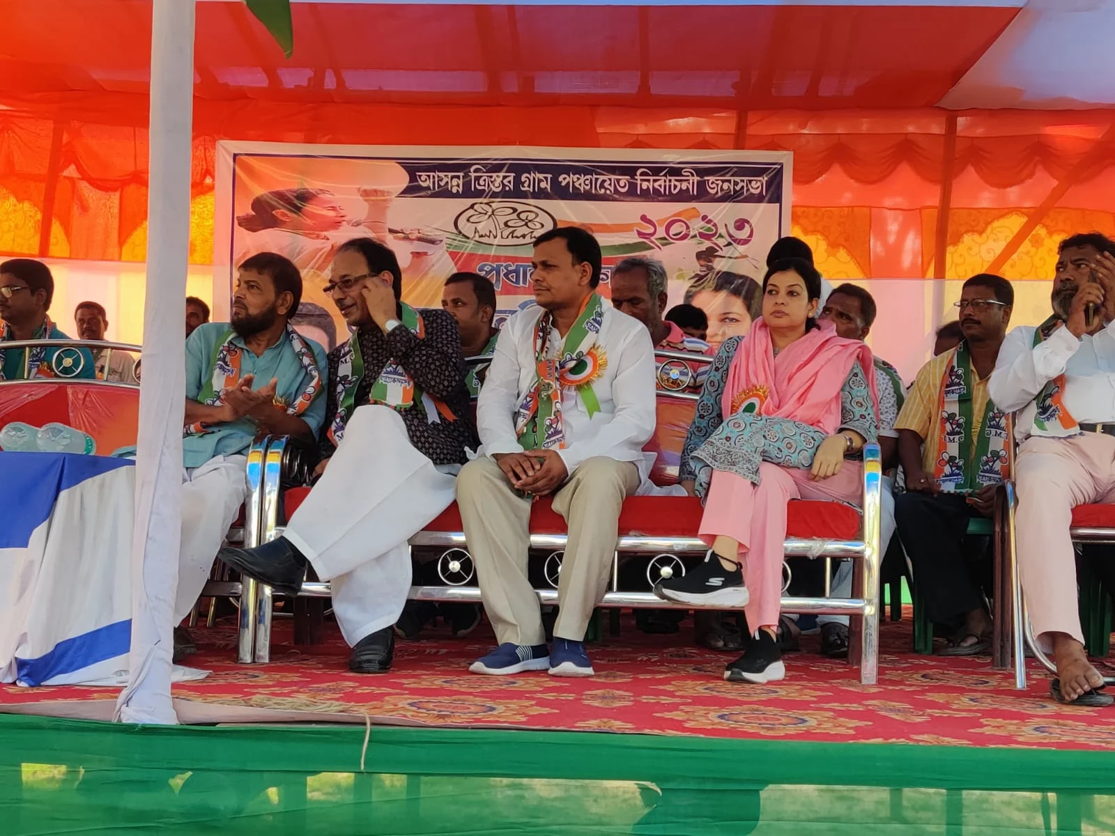 তৃণমূলের মৌসম নুরের প্রচার ঘিরে বিপুল সাড়া