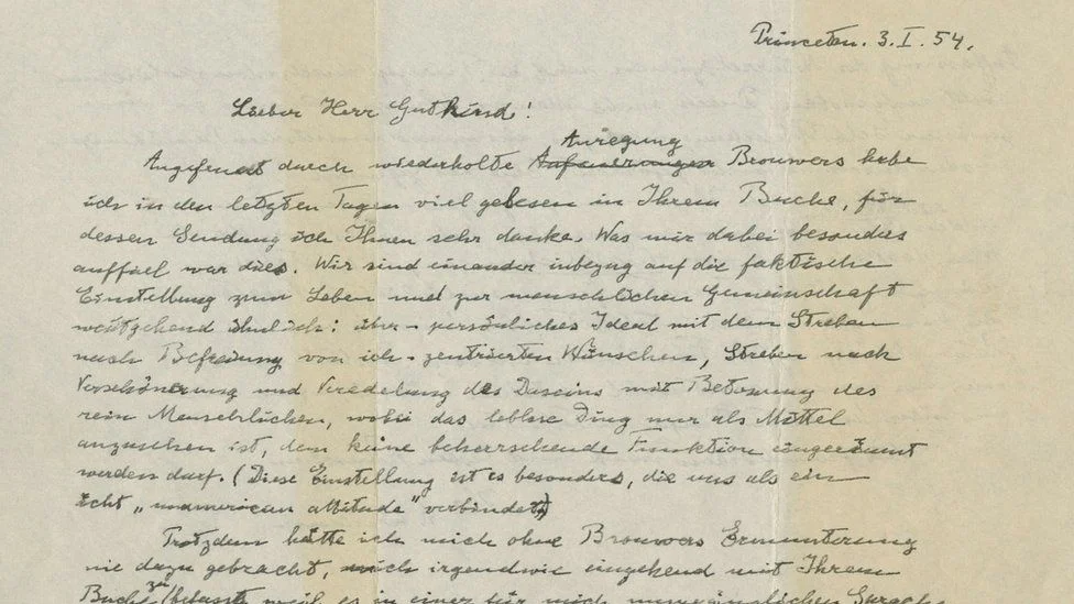 নিলামে উঠল আইনস্টাইনের হাতে লেখা চিঠি