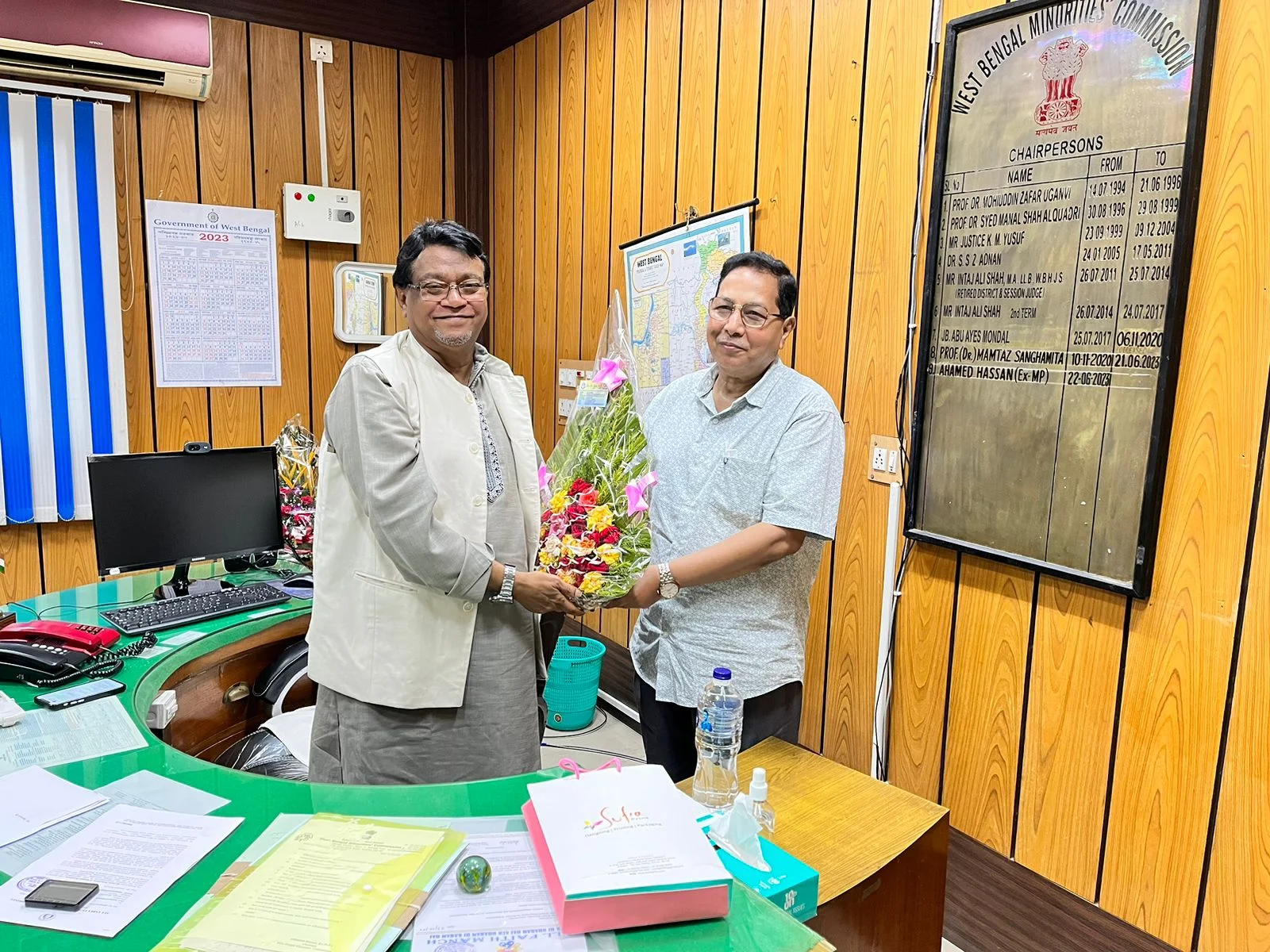 সংখ্যালঘু কমিশনের নয়া চেয়ারম্যান আহমদ হাসান ইমরানকে শুভেচ্ছা ডাঃ আবুল কাশেম মোল্লার