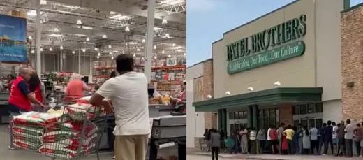 চাল কিনতে লম্বা লাইন আমেরিকায়