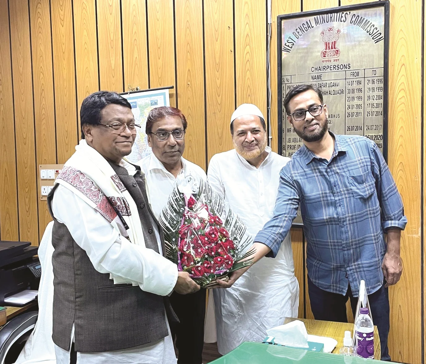 সংখ্যালঘু কমিশনের চেয়ারম্যান আহমদ হাসান ইমরানের সঙ্গে সৌজন্য সাক্ষাৎ