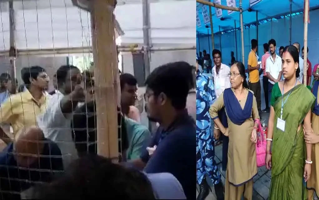 কোচবিহার: গণনায় পিছিয়ে পড়তেই ব্যালটে জল ঢাললেন প্রার্থী 