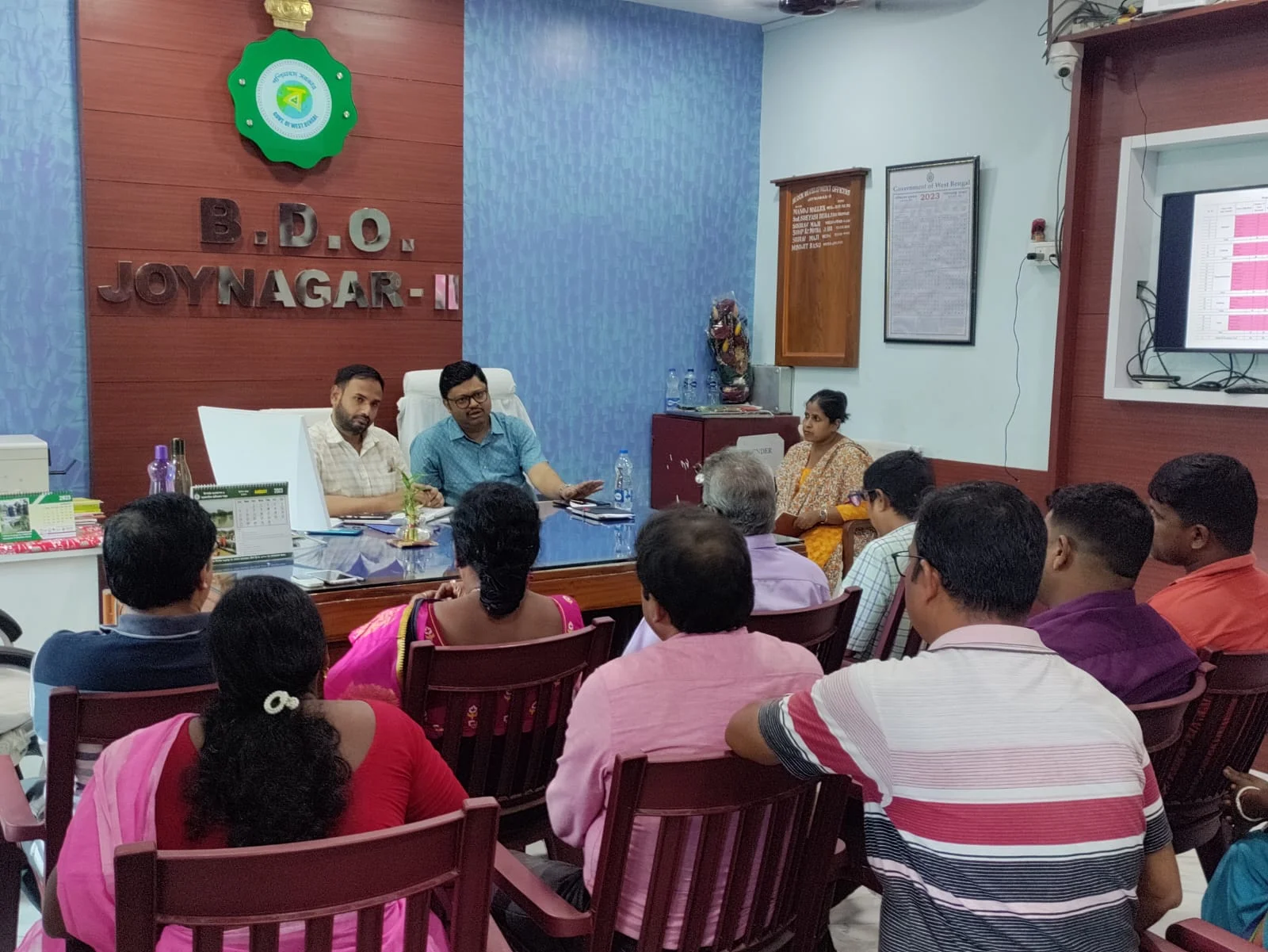 জয়নগর ব্লক অফিসে উন্নয়ন মূলক বৈঠক মহকুমা শাসকের