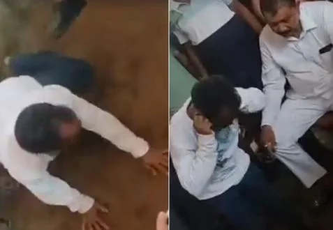 মহিলার স্নানের ভিডিয়ো করার জের, যুবককে থুতু খাওয়ালেন বিজেপি নেতা